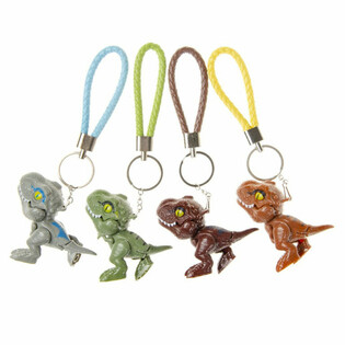 Fingerbei&szlig;ender Dinosaurier Schl&uuml;sselanh&auml;nger (12 Stk.)