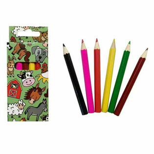 6-teiliges Bauernhof Tiere Buntstift-Set