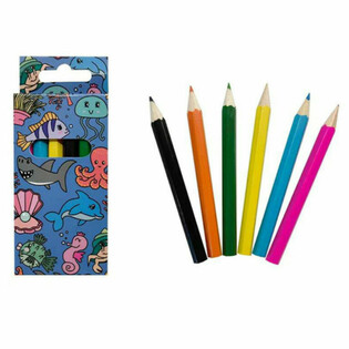 6-teiliges Meerestier-Buntstift-Set (24 Stück)