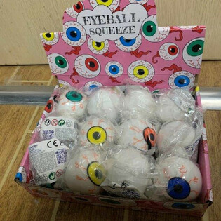 Squeeze Eyeball Quetschb&auml;lle im Display (12 St&uuml;ck)