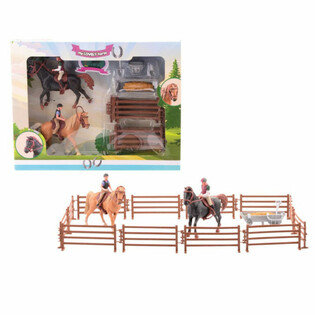 MY LOVELY HORSE - XL - 2x Spielzeugpferd mit gro&szlig;em Reiterhof - in Geschenkbox (1 Stk.)