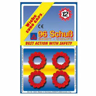 WICKE - 8 Rollen 12-Schuss Amorces f&uuml;r Ring-Knallpistolen
