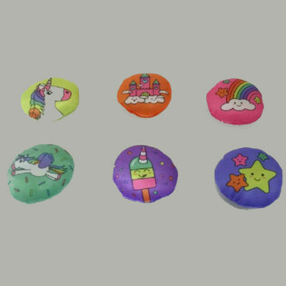 PL&Uuml;SCH - EINHORN - DURCHMESSER: 10 CM (48er-Pack)