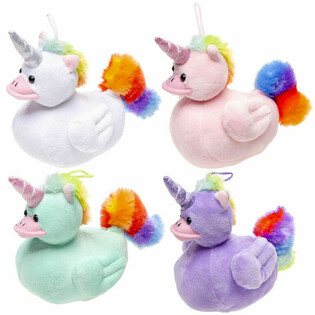 PL&Uuml;SCH UNIDUCKZ - EINHORN ENTE - FARBMISCHUNG - 12x24x17 CM (8 Stk.)