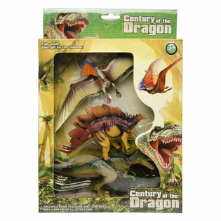 Dinosaurier 3-teiliges Spielfiguren-Set - in gro&szlig;er Geschenkbox (1 Stk.)