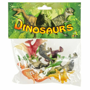12-teiliges Dinosaurier Spielfiguren-Set in Packung (6 Stk.)