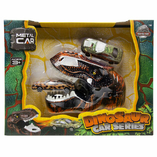DINOSAURIER AUTO LAUNCHER - LUXUS GESCHENKBOX (2 STÜCK)