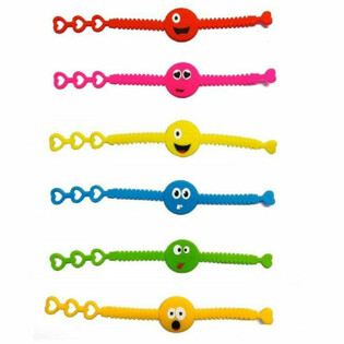 Fr&ouml;hliche Smiley Silikon-Armb&auml;nder (12 St&uuml;ck)
