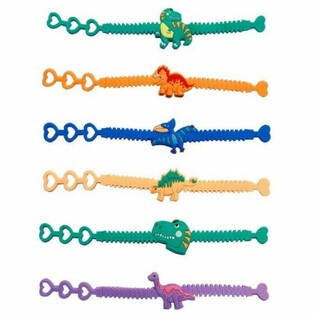 DINOSAURIER SILIKONARMBÄNDER (12 STÜCK)