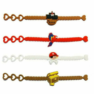 PIRATEN - KINDER-SILIKONARMB&Auml;NDER (12 Stk.)