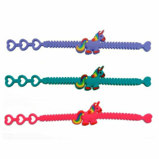 Einhorn Silikonarmb&auml;nder f&uuml;r Kinder (12 Stk.) - Farbmix