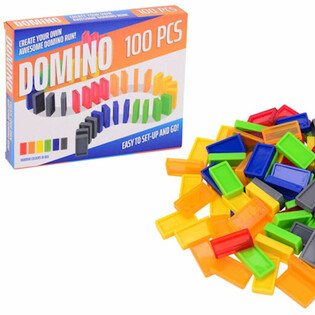 Domino Spielset - 100 Steine in Geschenkbox