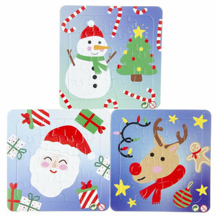 Weihnachts-Puzzles 14x14 cm (50 Stk.)