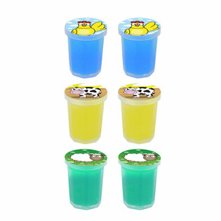 Bauernhof Schleimtöpfchen (6er-Pack)