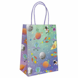 Weltraum Papier Geschenktüten - 12 Stück