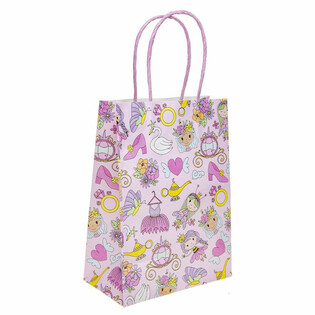 Prinzessinnen Papier Geschenktüten - 16x9x22 cm (12 Stk.)