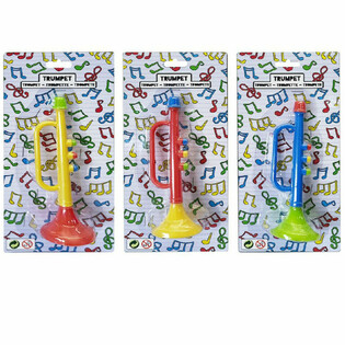 Trompeten auf Karte - 15 cm - Mix Farben