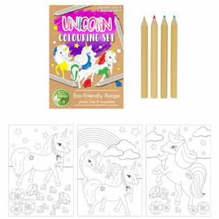 UMWELTFREUNDLICHER Einhorn Malset (25 Stk.)