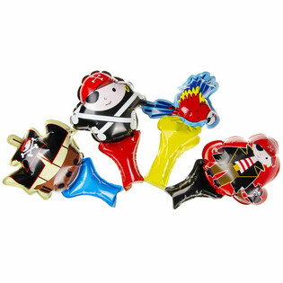 Selbstaufblasbare Piraten Handballons (48 Stk.)