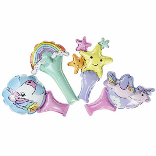Selbstaufblasende Einhorn Handballons (48 Stk.)