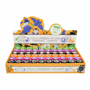 Halloween Stempel im Display (60 Stück)