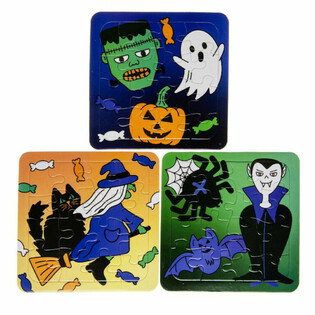 Mix Halloween-Puzzles - 14 x 14 cm (50 Stk.)