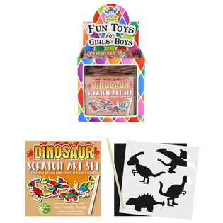 UMWELTFREUNDLICHE MAGISCHE KRATZ-DINOSAURIER DISPLAY (108 St.)