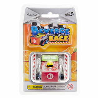 PULLBACK RENNWAGEN - BEVERAGE RACE CAR (12 Stk.)