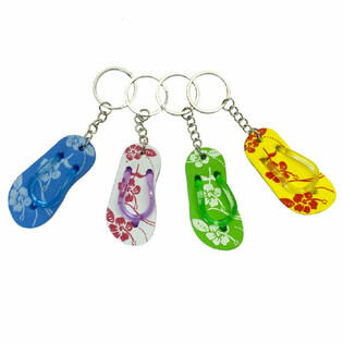 Flip-Flop-Schlüsselanhänger auf Karte (48er-Pack)