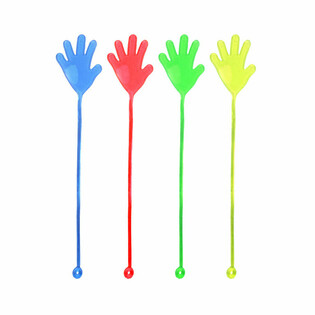 KLATSCHHAND MIT SCHNUR - MIX-FARBEN (12 Stk.)