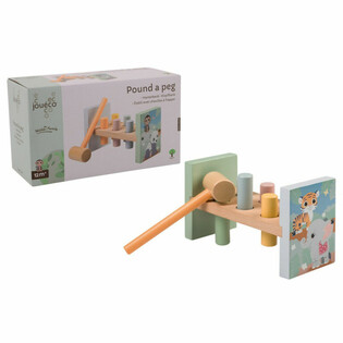 JOUECO - HOLZHAMMERBANK MIT WILDTIERN - Geeignet für Kinder ab: 12 Monaten (1.)