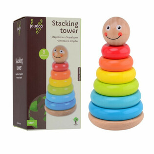 JOUECO - HOLZSTAPELTURM - Geeignet für Kinder ab: 12 Monaten (1.)