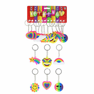 SCHLÜSSELANHÄNGER - REGENBOGENFIGUREN (12 Stk.)