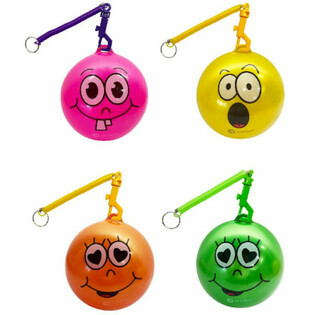 SMILEYBALL MIT SCHNUR / BUNGEBALL Ø23 Cm (10 Stk.)