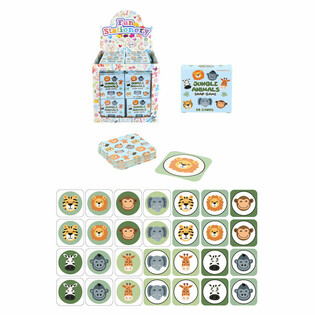 KLEINE MEMORY-SPIELE - MODELL: DSCHUNGELTIERE - IM DISPLAY (64 Stk.)
