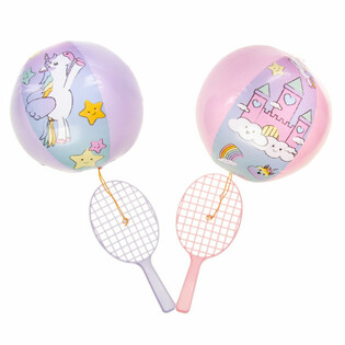 PADDELSCHL&Auml;GER MIT BALL - EINHORN (12 Stk.)