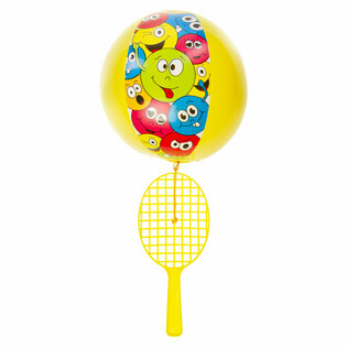 PADDELSCHL&Auml;GER MIT BALL - SMILEY (12 Stk.)
