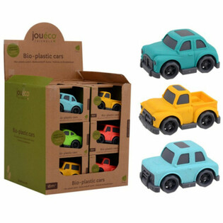 JOUECO - BIO-PLASTIK AUTOS IM DISPLAY (18 Stk.)