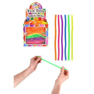 Stretchy Strings - Dehnbare elastische Schn&uuml;re - Mix-Farben - Im Display (144 Stk.)