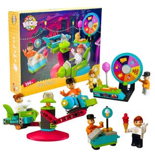 KIDS BRICKS FUN PARK - BAUSTEINE-SET - 130 TEILE (1 Stk.)