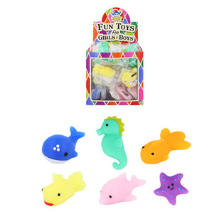 Squishy Meerestiere für Grabbelkiste - Im Display (96 Stk.)