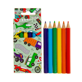 6-teiliges Buntstifte-Set - Fahrzeuge (24 Stk.)