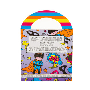KLEIN - SUPERHELDEN - MALB&Uuml;CHER MIT AUFKLEBER (48Stk.)