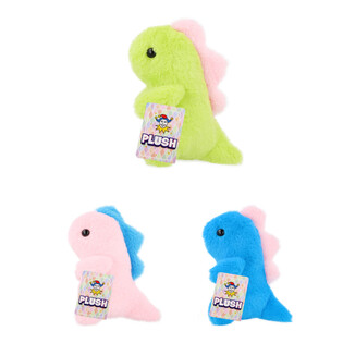 Pl&uuml;sch Dinosaurier - 17cm hoch - Farbmix (12 Stk.)