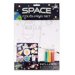 Gro&szlig;es Malset Weltraum - Space - Mit Stiften und Aufklebern (12St.)