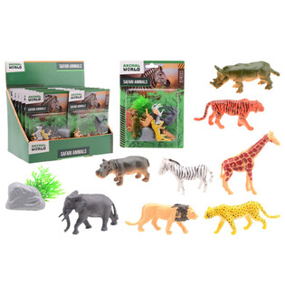 Animal World Safari-Tiere Spielset (10-teilig)
