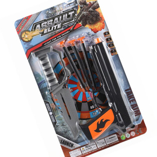 Assault Elite Spielzeugpistole mit Saugpfeilen & Messer