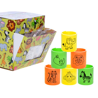 Wilde Dschungeltiere Mini-Treppenl&auml;ufer (60 St&uuml;ck Display)