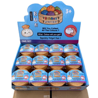 RAGE - Squishy Bun Dumplings KLEIN (Ma&szlig;e 5,3 x 5,3 x 4,1 cm) - Viral 2026 Spielzeug Fidget Toy - 24 Stk.