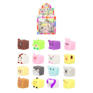 Grabbelkiste Squishy - Cube Animals - Im Display (96 Stk.)